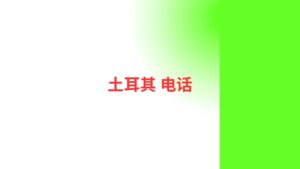 土耳其 电话