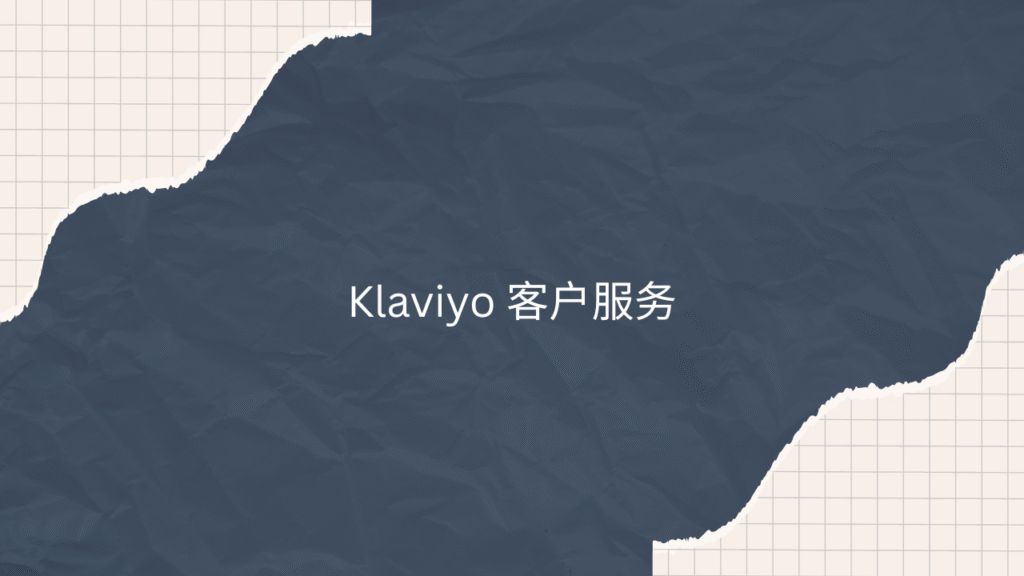 Klaviyo 客户服务