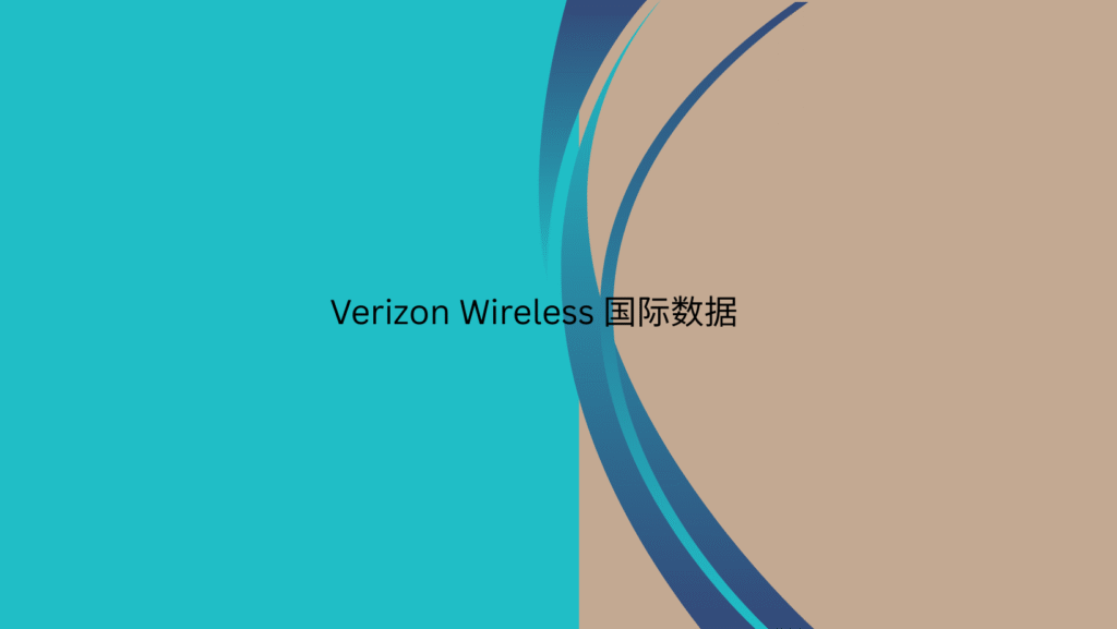 Verizon Wireless 国际数据