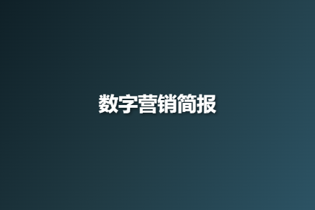 数字营销简报