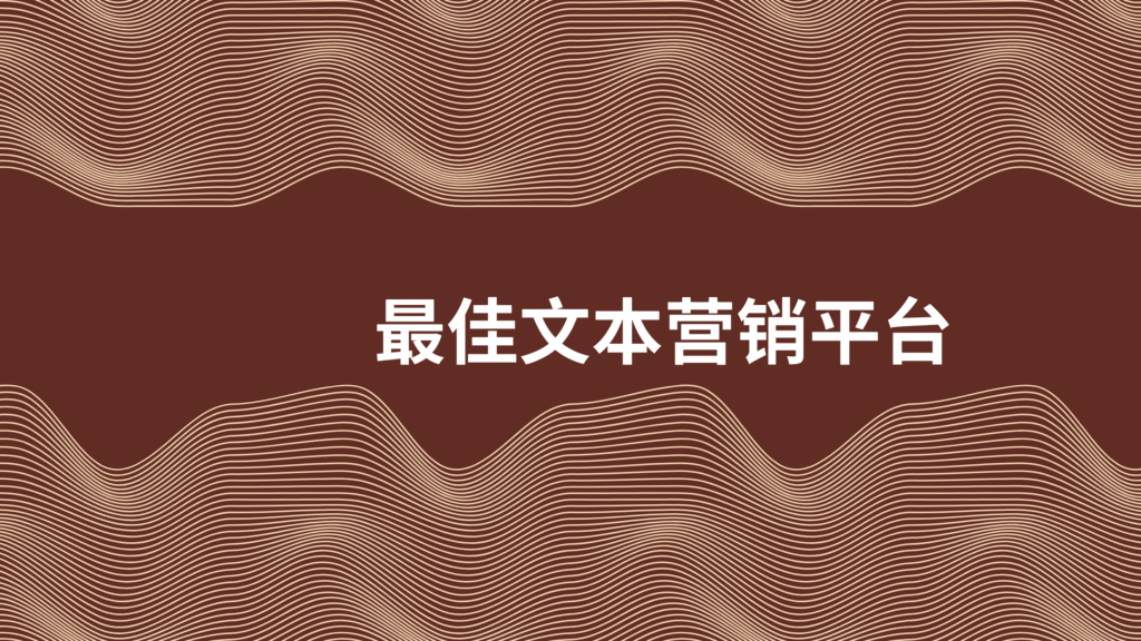 最佳文本营销平台